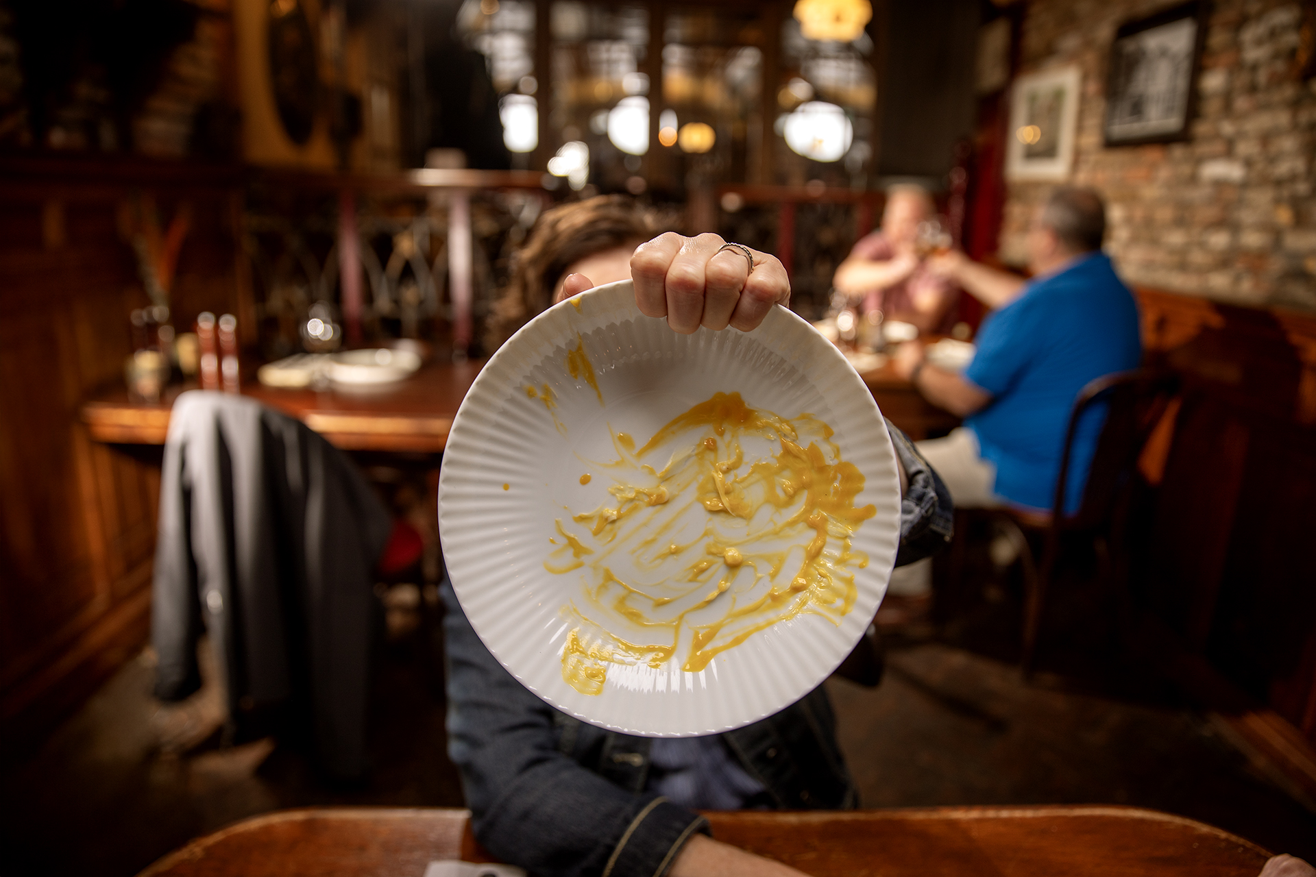 Leeg bord na afloop van het eten