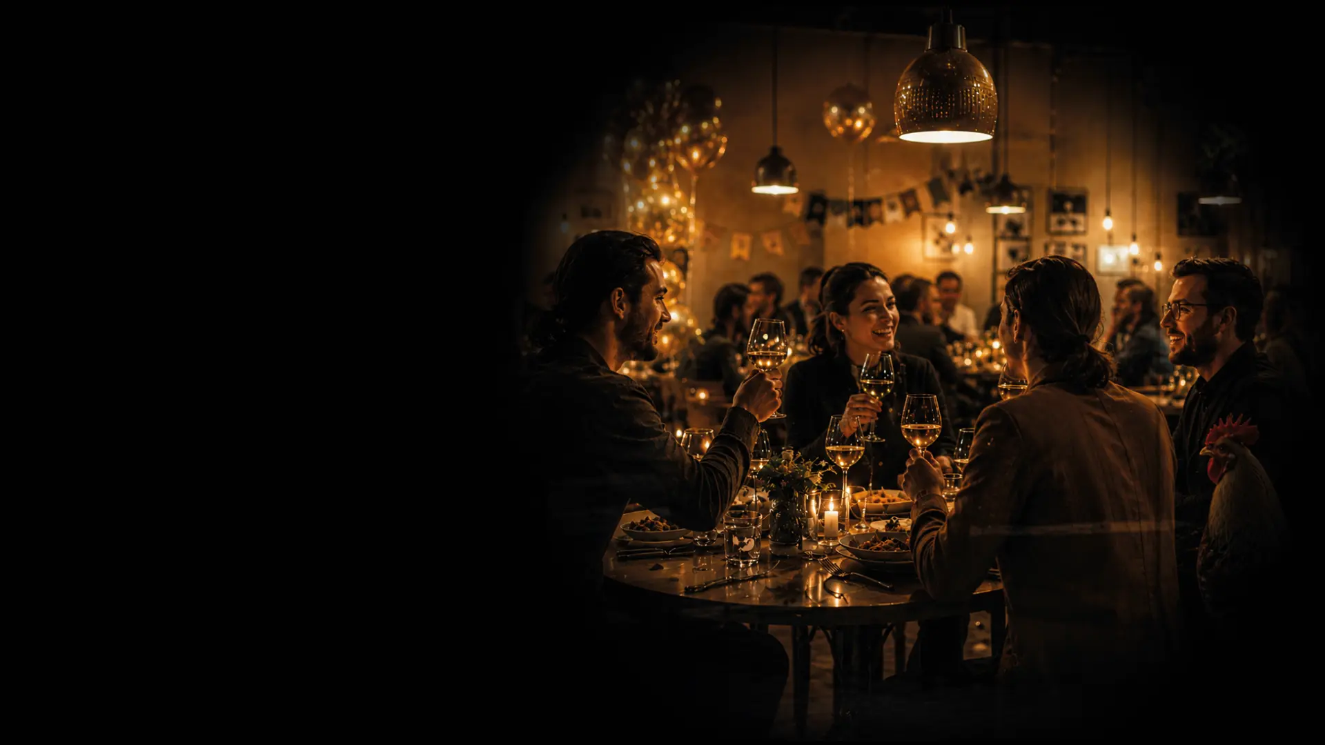 Gedekte tafel voor een besloten diner in De Stadskamer